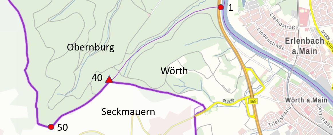 Karte Obernburg
