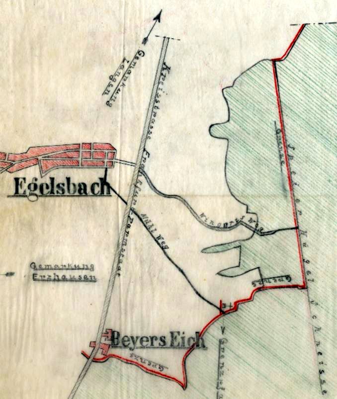 Grenze Egelsbach Detail